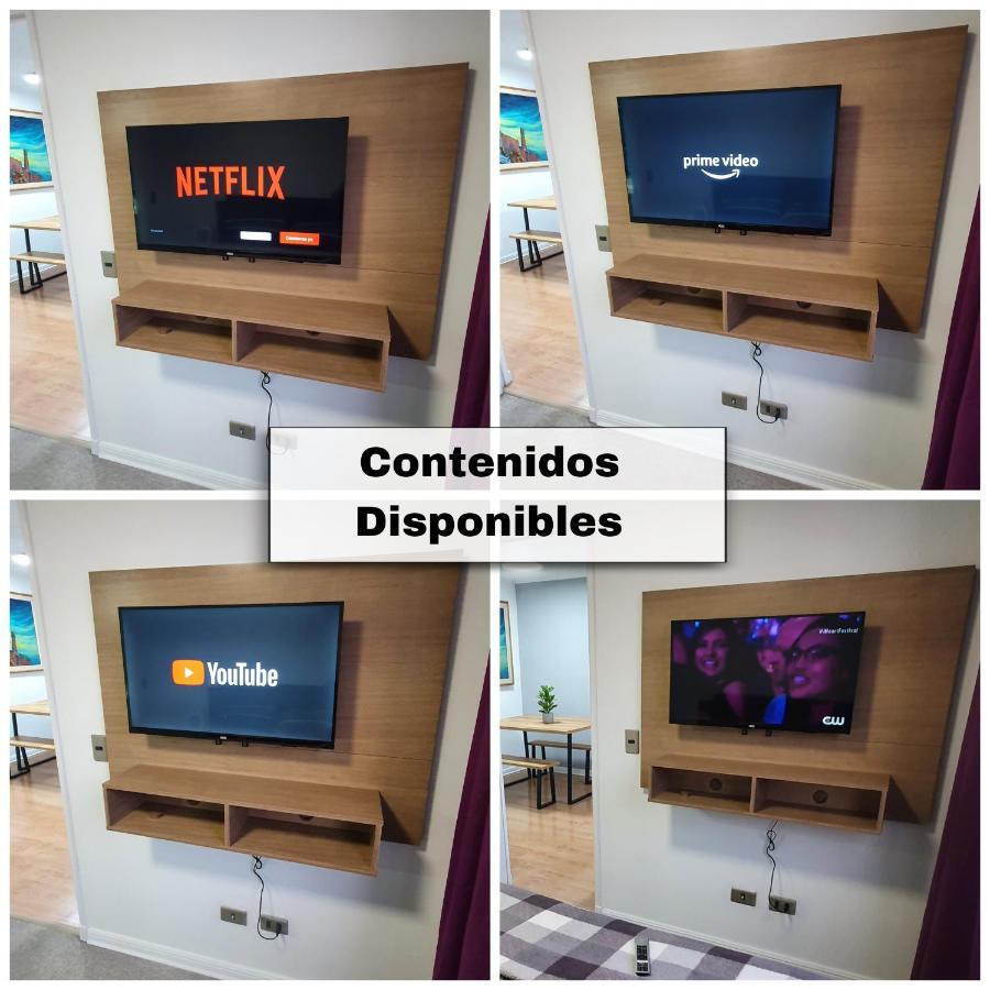 Centrico, Comodo Y Moderno Con Vista Privilegiada Hasta 4Pers Santiago de Chile Exterior foto