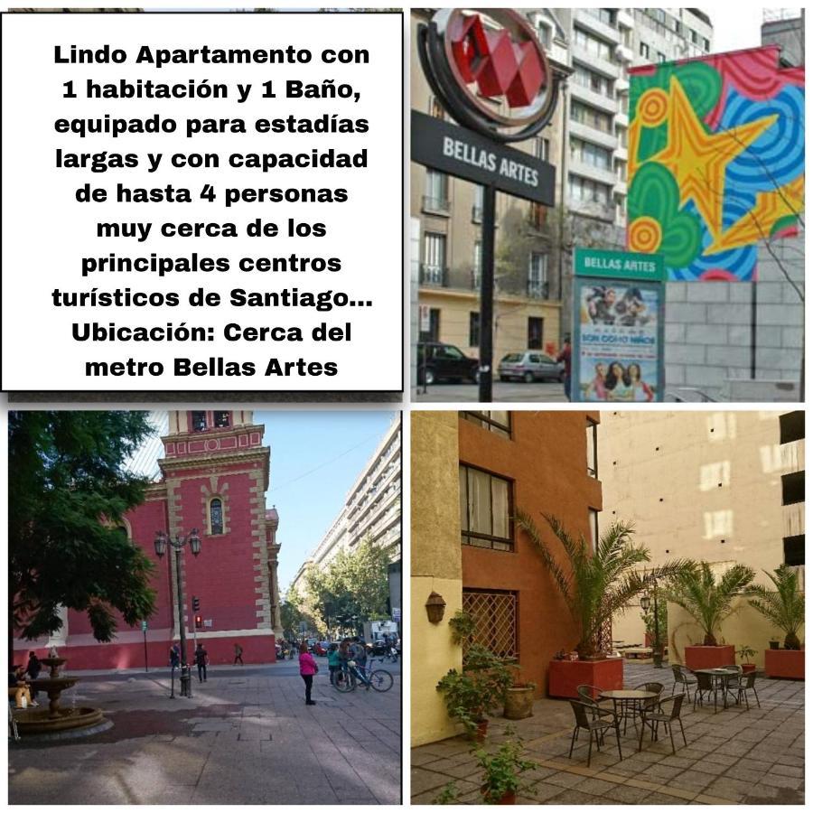 Centrico, Comodo Y Moderno Con Vista Privilegiada Hasta 4Pers Santiago de Chile Exterior foto