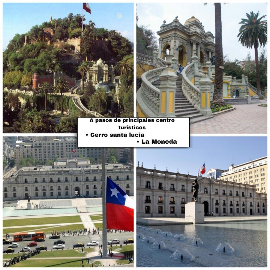 Centrico, Comodo Y Moderno Con Vista Privilegiada Hasta 4Pers Santiago de Chile Exterior foto