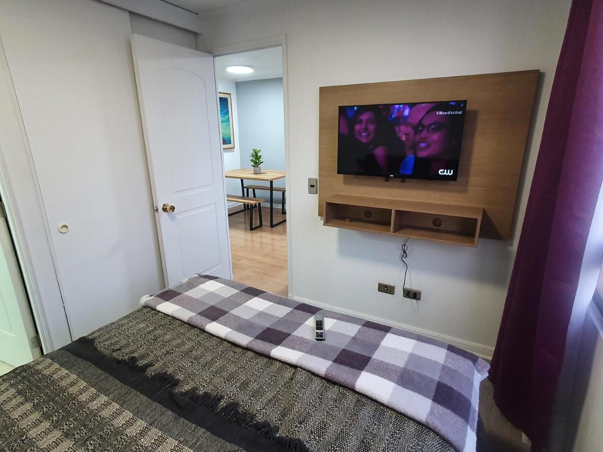 Centrico, Comodo Y Moderno Con Vista Privilegiada Hasta 4Pers Santiago de Chile Exterior foto