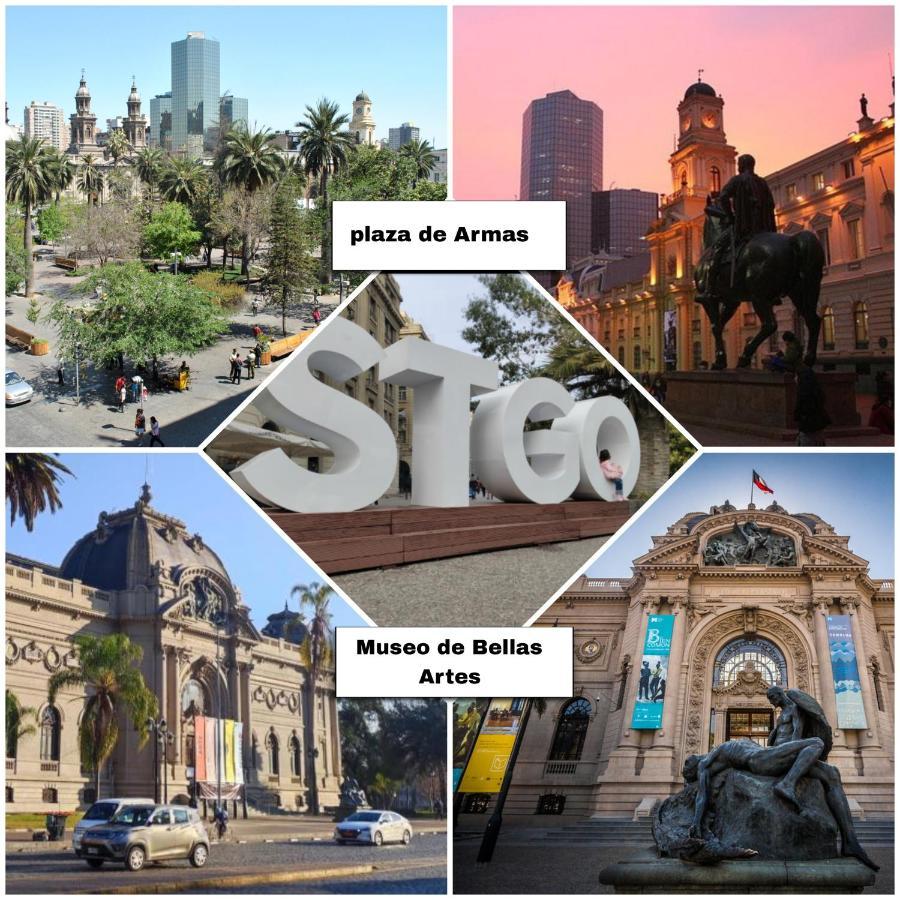 Centrico, Comodo Y Moderno Con Vista Privilegiada Hasta 4Pers Santiago de Chile Exterior foto
