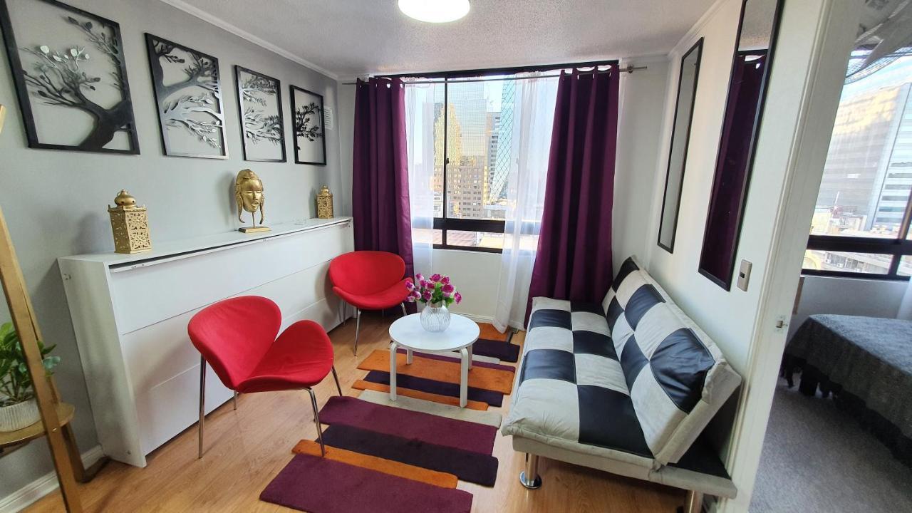 Centrico, Comodo Y Moderno Con Vista Privilegiada Hasta 4Pers Santiago de Chile Exterior foto
