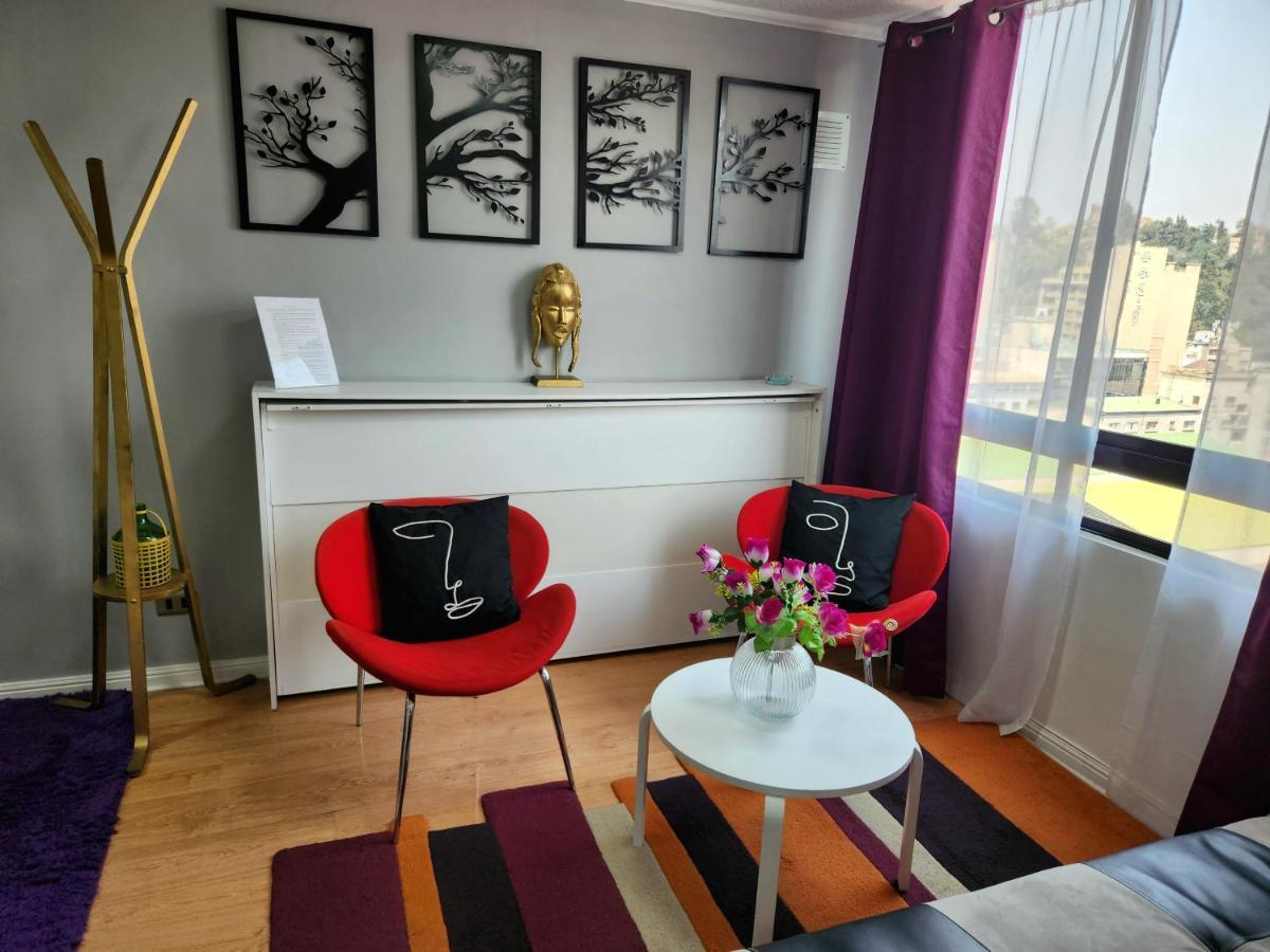 Centrico, Comodo Y Moderno Con Vista Privilegiada Hasta 4Pers Santiago de Chile Exterior foto